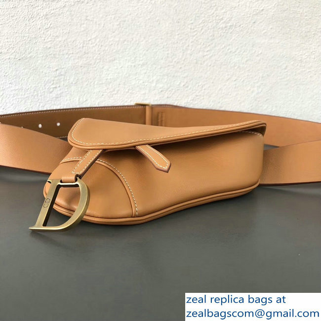 Dior Vintage Saddle Belt Waist Bag Brown 2018