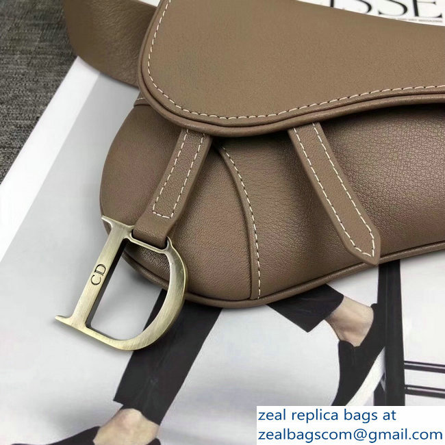 Dior Vintage Saddle Belt Waist Bag Camel 2018