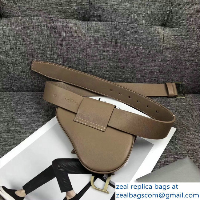 Dior Vintage Saddle Belt Waist Bag Camel 2018