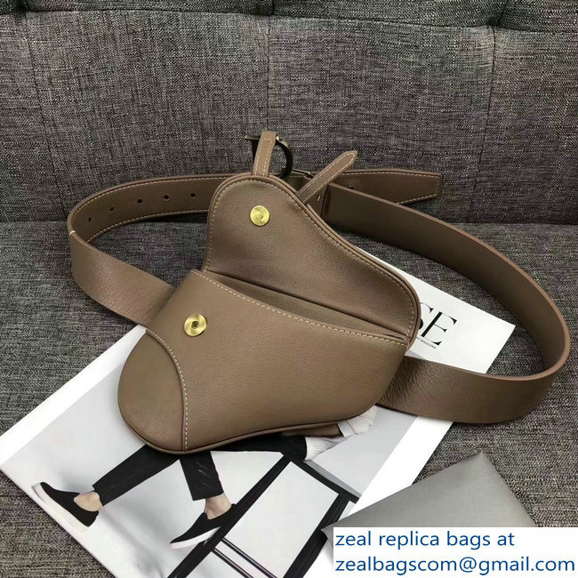Dior Vintage Saddle Belt Waist Bag Camel 2018