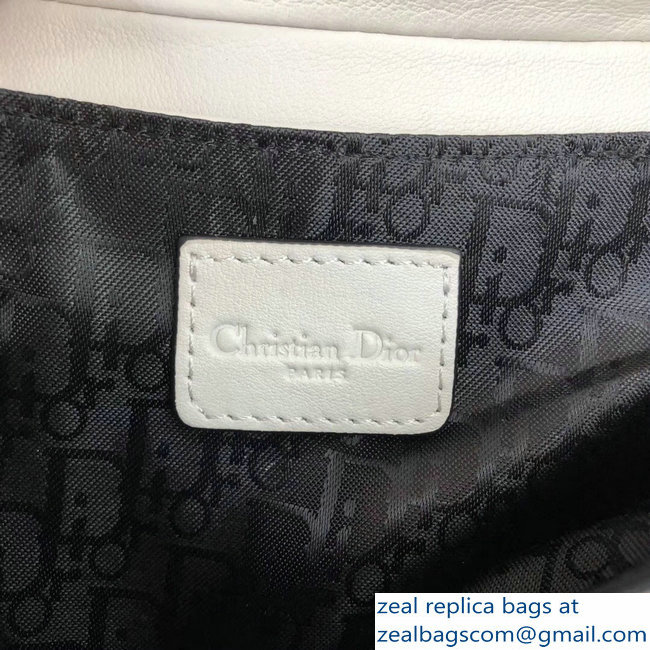 Dior Vintage Saddle Belt Waist Bag White 2018 - Click Image to Close