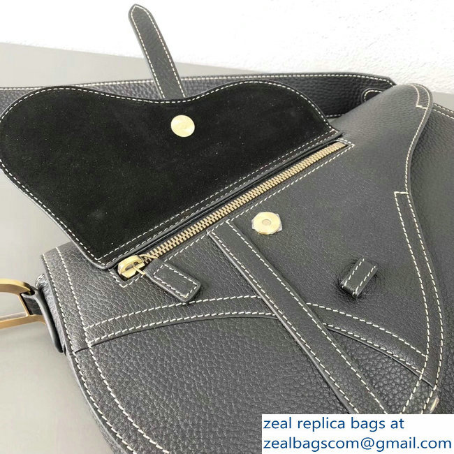 Dior Vintage Saddle Cross Body Men's Bag Black 2018 - Click Image to Close