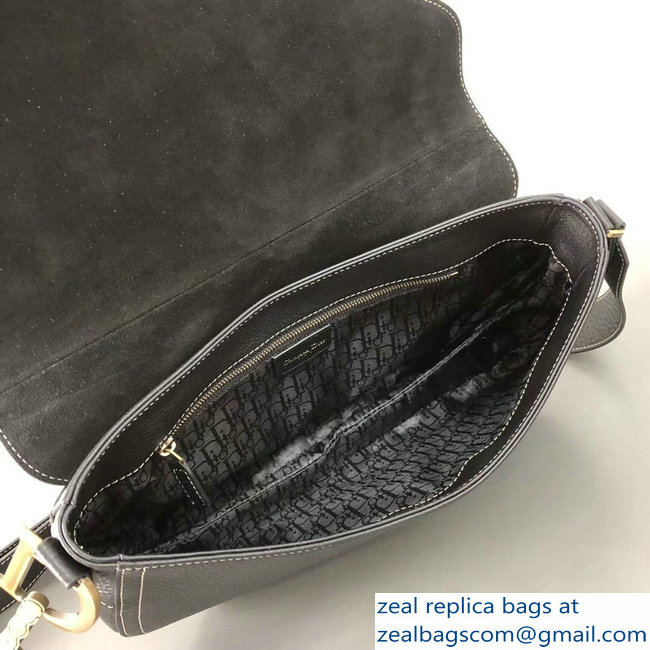 Dior Vintage Saddle Cross Body Men's Bag Black 2018