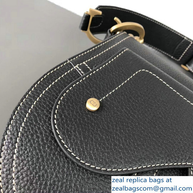 Dior Vintage Saddle Cross Body Men's Bag Black 2018 - Click Image to Close