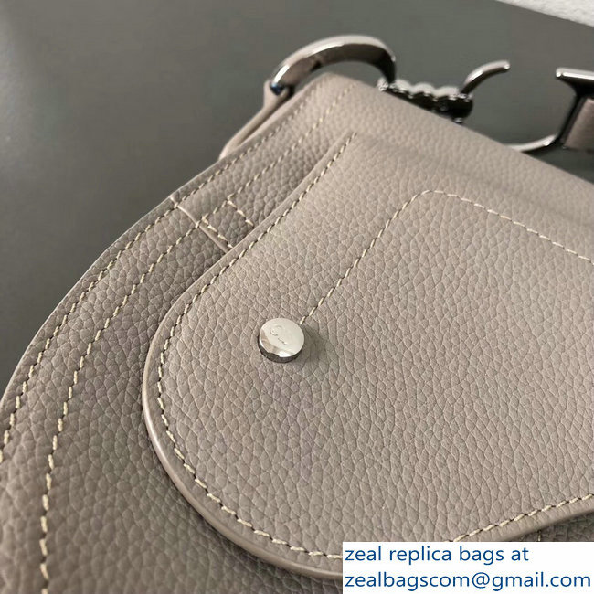 Dior Vintage Saddle Cross Body Men's Bag Light Gray 2018 - Click Image to Close