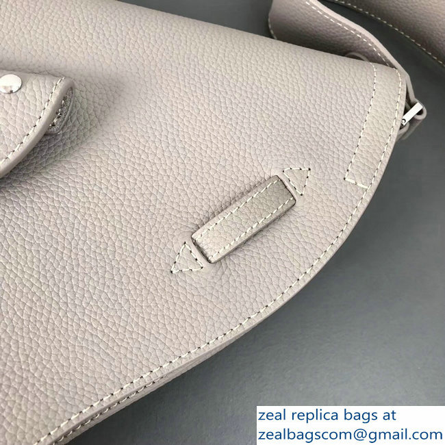 Dior Vintage Saddle Shoulder Men's Bag Light Gray 2018