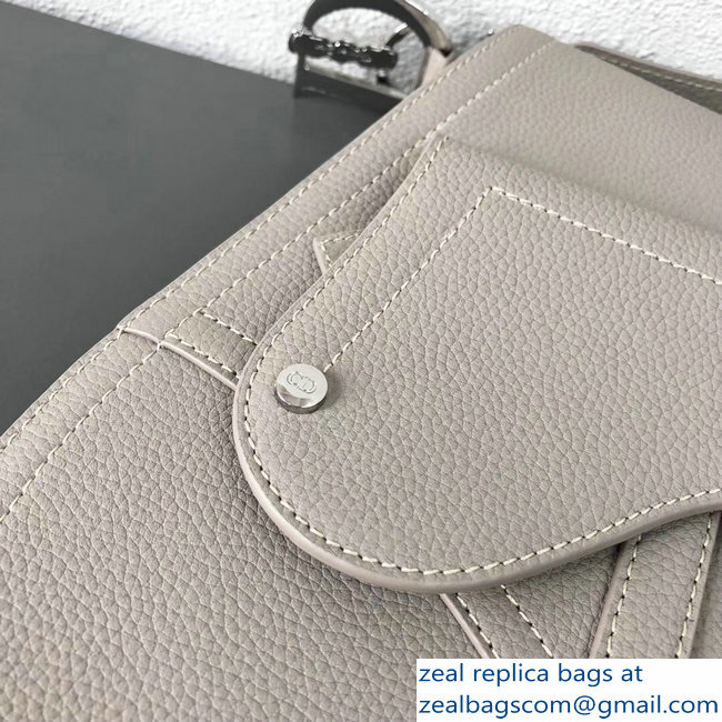 Dior Vintage Saddle Shoulder Men's Bag Light Gray 2018 - Click Image to Close