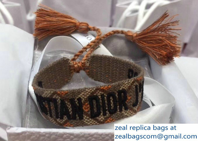 Dior J'Adior Set of Woven Bracelet Brown 2018