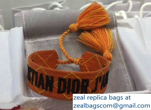 Dior J'Adior Set of Woven Bracelet Orange 2018