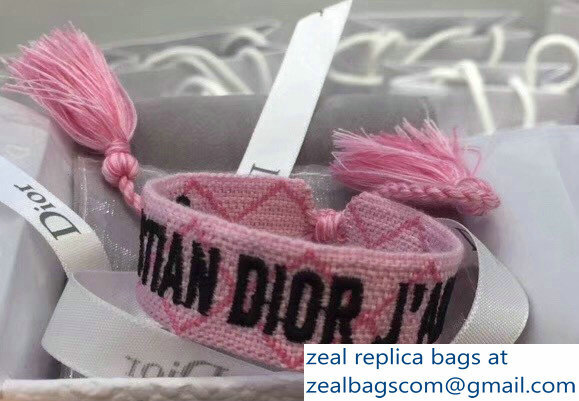 Dior J'Adior Set of Woven Bracelet Pink 2018