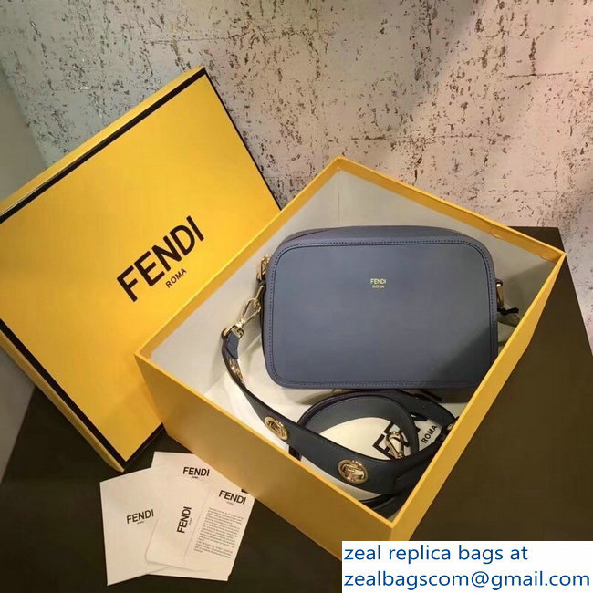 Fendi Camera Case Compact Shoulder Bag Gray 2018