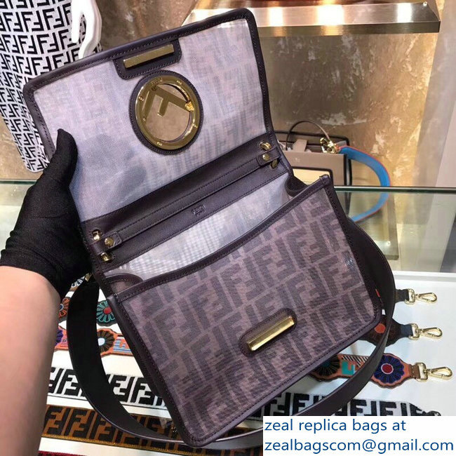 Fendi F Logo Medium Kan I Bag Mesh FF Pattern 2018 - Click Image to Close