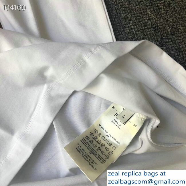Fendi FF Logo Print T-shirt White 2018
