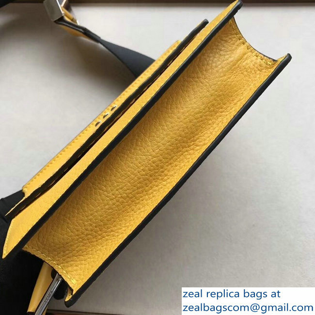 Fendi Togo Leather Messenger Bag Yellow 2018 - Click Image to Close