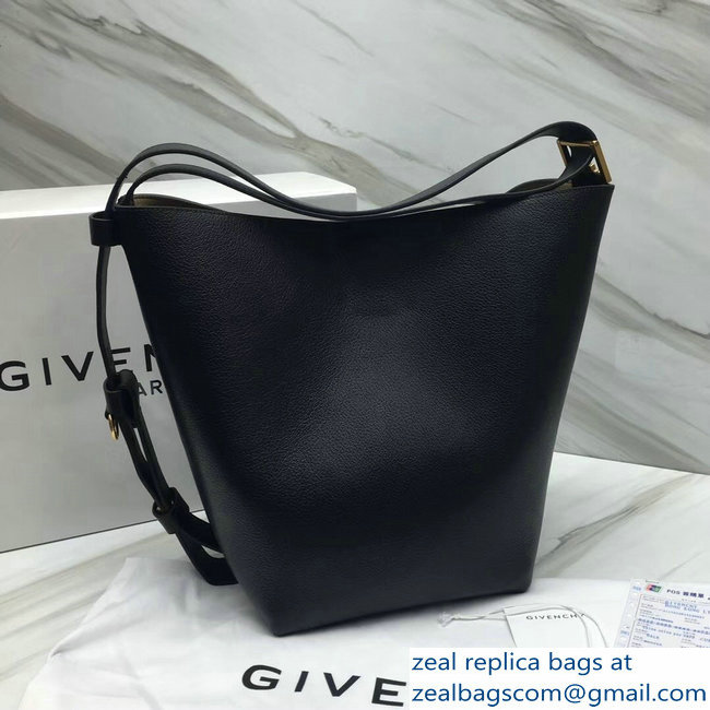 Givenchy GV Bucket Bag in Grained Leather 29911 Black 2018