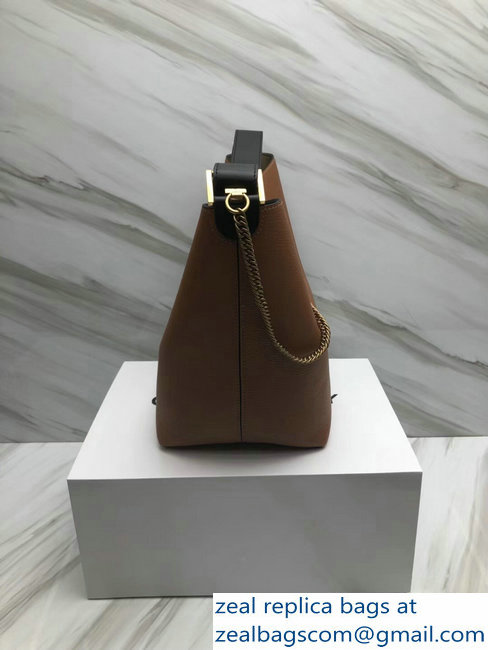 Givenchy GV Bucket Bag in Grained Leather 29911 Brown 2018 - Click Image to Close