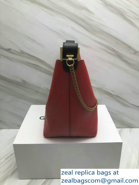 Givenchy GV Bucket Bag in Grained Leather 29911 Red 2018 - Click Image to Close