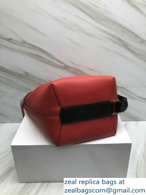 Givenchy GV Bucket Bag in Grained Leather 29911 Red 2018 - Click Image to Close