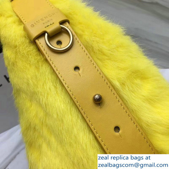 Givenchy GV Bucket Bag in Shearling 29911 Yellow 2018