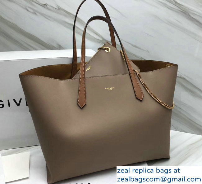 Givenchy GV Shopper Tote Bag In Smooth Leather Camel/Gold 2018