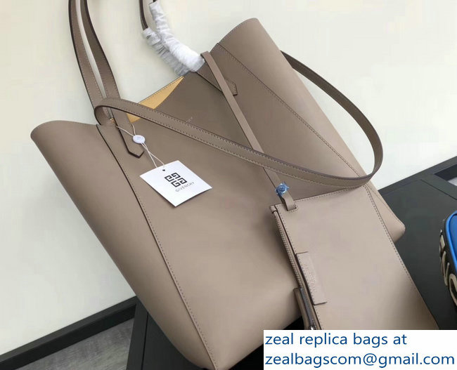 Givenchy GV Vertical Shopper Tote Bag In Smooth Leather Camel/Gold 2018 - Click Image to Close