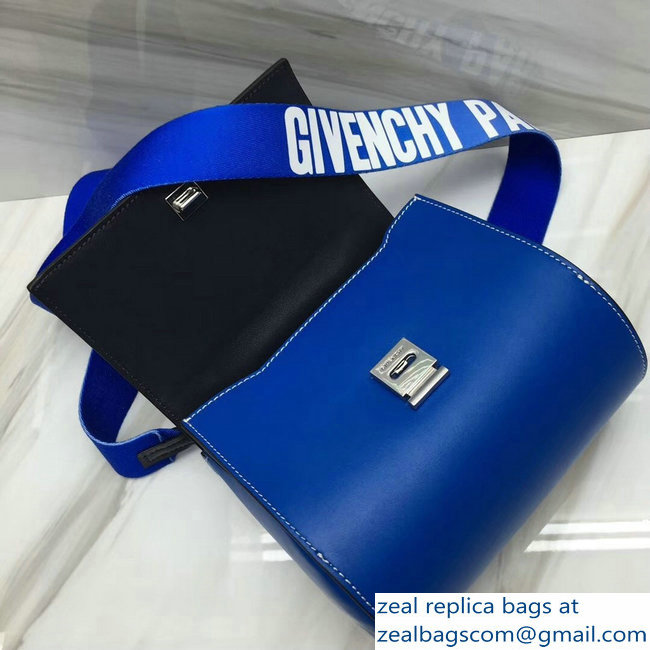 Givenchy Pandora Box Mini Bag Logo Strap Blue 2018
