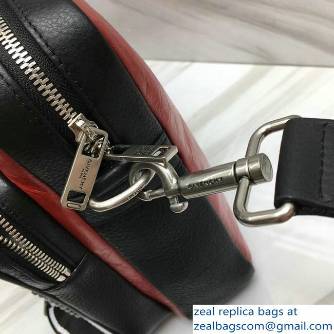 Givenchy Reverse Zippered Messenger Bag Black/Red 2018 - Click Image to Close