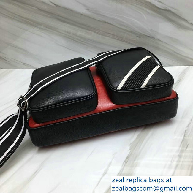 Givenchy Reverse Zippered Messenger Bag Black/Red 2018