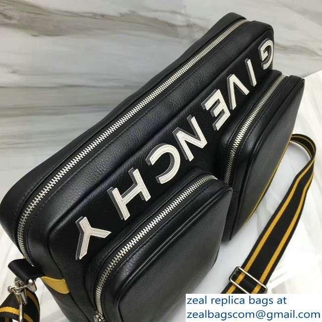 Givenchy Reverse Zippered Messenger Bag Black/Yellow 2018