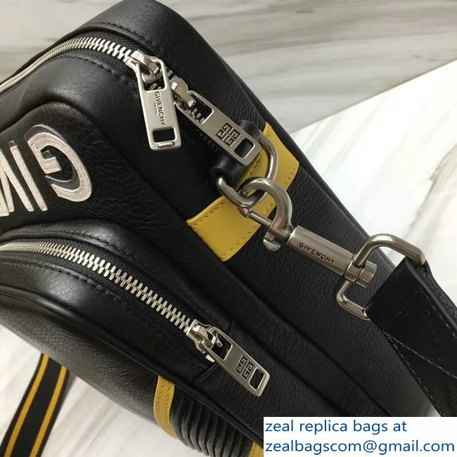 Givenchy Reverse Zippered Messenger Bag Black/Yellow 2018