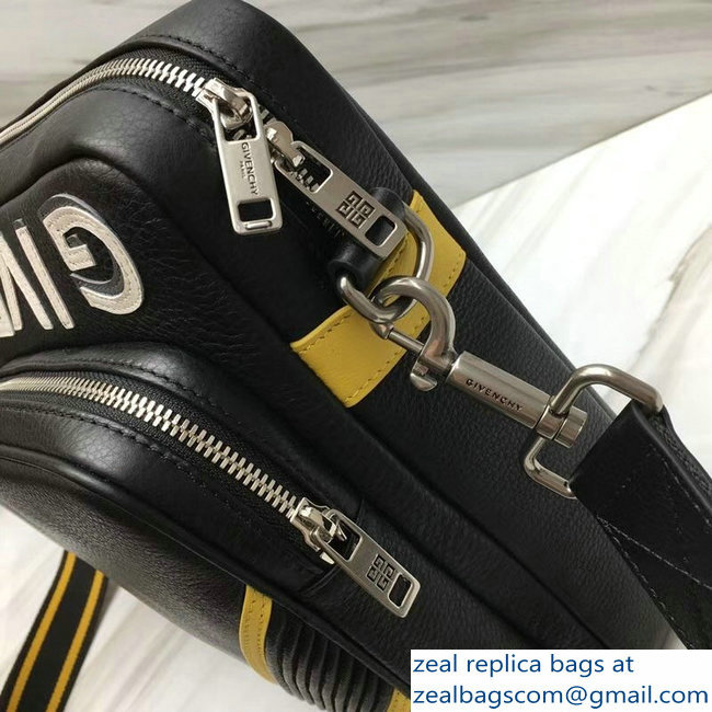 Givenchy Reverse Zippered Messenger Bag Black/Yellow 2018 - Click Image to Close