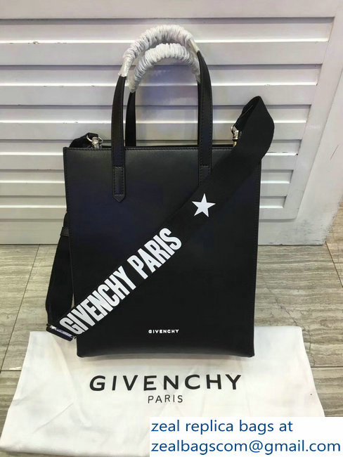 Givenchy Stargate Tote Small Bag Logo Strap Black