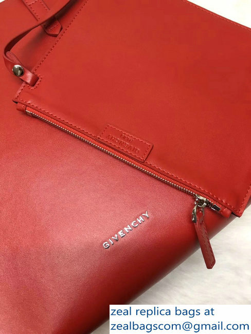 Givenchy Stargate Tote Small Bag Logo Strap Red