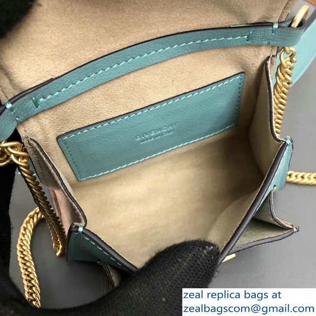 Givenchy Mini GV3 Belt Bag Aqua In Leather And Suede 2018 - Click Image to Close