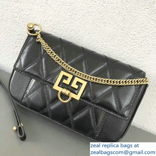 Givenchy Mini Pocket Bag Black In Diamond Quilted Leather 2018 - Click Image to Close