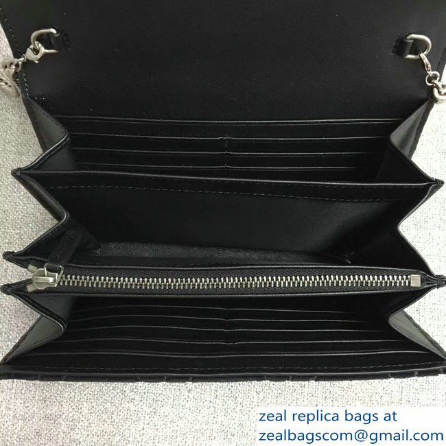 Gucci Dionysus GG Velvet Mini Chain Wallet Bag 401231 Black 2018 - Click Image to Close