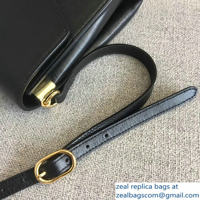 Gucci Feline Head With Crystals Medium Shoulder Bag 527857 Black 2018