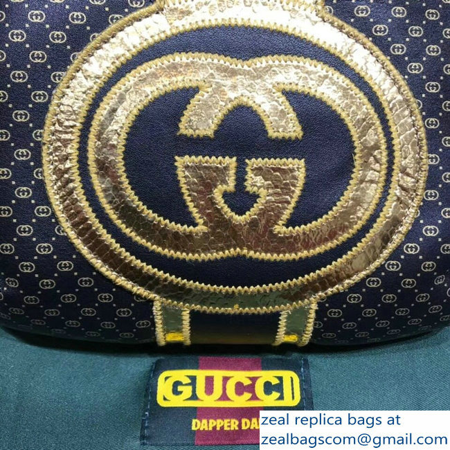 Gucci GG Leather Gucci-Dapper Dan Belt Bag 536416 Black 2018