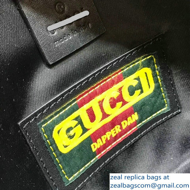 Gucci GG Leather Gucci-Dapper Dan Belt Bag 536416 Black 2018 - Click Image to Close