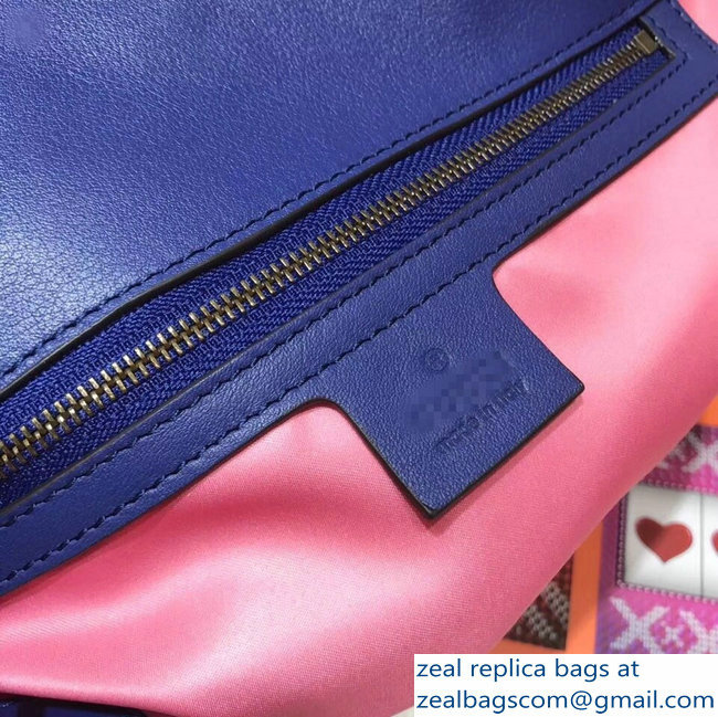 Gucci GG Marmont Matelasse Chevron Small Chain Shoulder Bag 443497 Velvet Blue