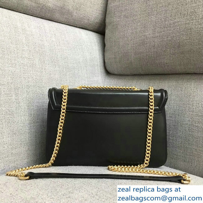 Gucci Interlocking G Horsebit Rajah Medium Shoulder Bag 537241 Black 2018 - Click Image to Close