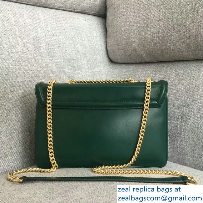 Gucci Interlocking G Horsebit Rajah Medium Shoulder Bag 537241 Green 2018 - Click Image to Close