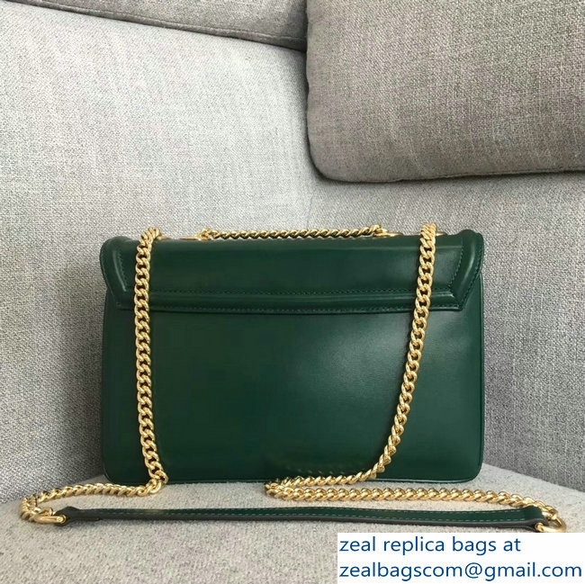 Gucci Interlocking G Horsebit Rajah Medium Shoulder Bag 537241 Green 2018