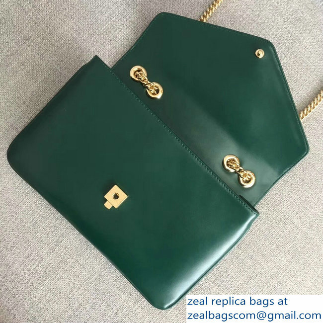 Gucci Interlocking G Horsebit Rajah Medium Shoulder Bag 537241 Green 2018