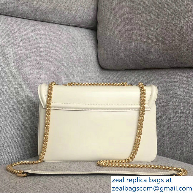 Gucci Interlocking G Horsebit Rajah Medium Shoulder Bag 537241 White 2018