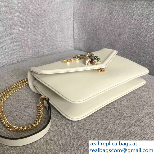 Gucci Interlocking G Horsebit Rajah Medium Shoulder Bag 537241 White 2018 - Click Image to Close