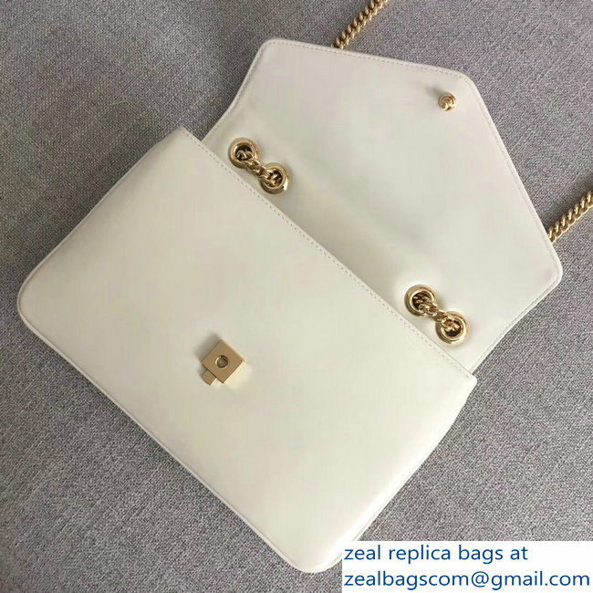 Gucci Interlocking G Horsebit Rajah Medium Shoulder Bag 537241 White 2018 - Click Image to Close