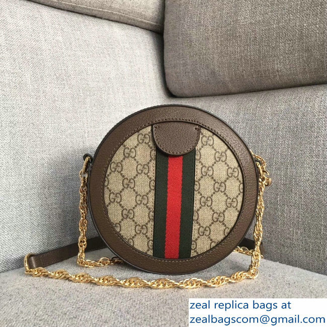 Gucci Ophidia Mini GG Round Shoulder Bag 550618 2018