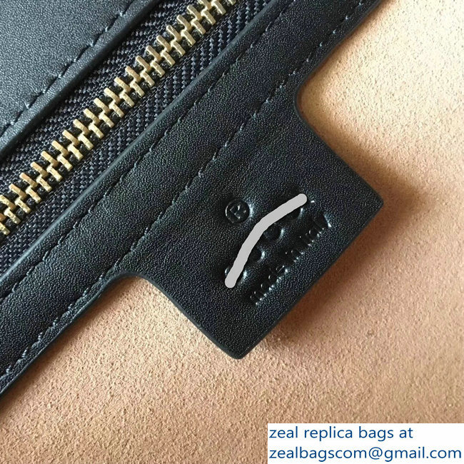 Gucci Sylvie Web GG Velvet Small Shoulder Bag 524405 Black 2018 - Click Image to Close