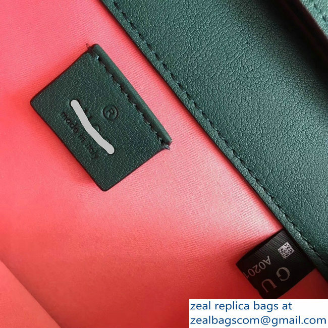Gucci Velvet Shoulder Bag Green With Square G 544242 2018